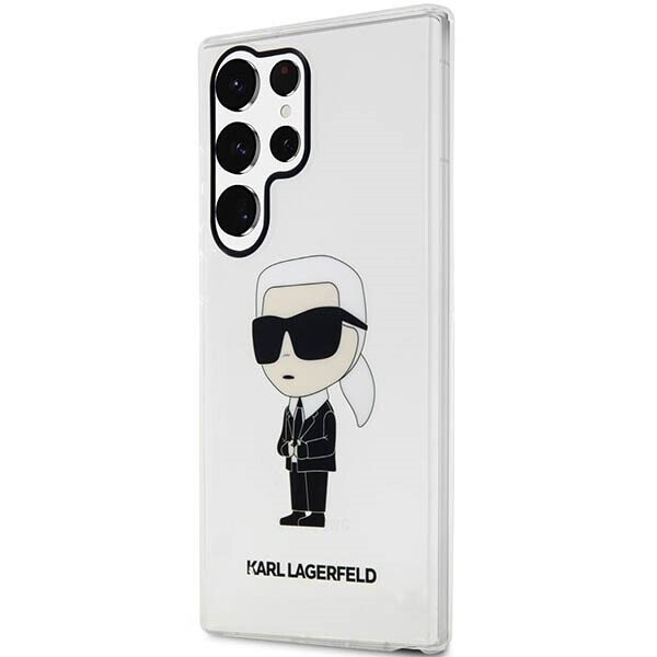 Karl Lagerfeld KLHCS23LHNIKTCT S23 Ultra S918 transparent hardcase Ikonik Karl Lagerfeld (Attēls 2)
