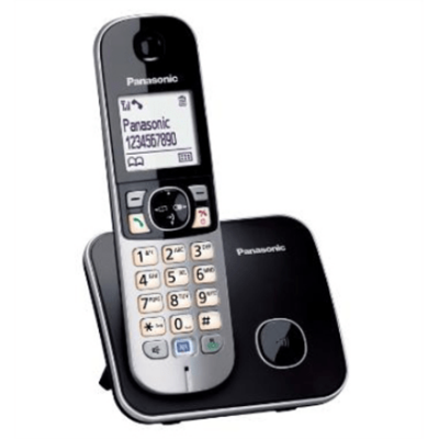 Panasonic Cordless KX-TG6811FXB Black, Caller ID, Wireless connection, Phonebook capacity 120 entries, Conference call, Built-in display, Speakerphone (Attēls 4)