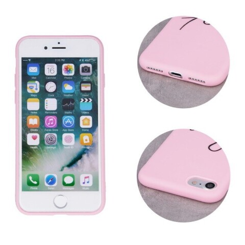 TakeMe "Love" sērijas Mīksts TPU aizmugures maks-apvalks priekš Apple iPhone 11 Pro Max Rozā (Attēls 4)