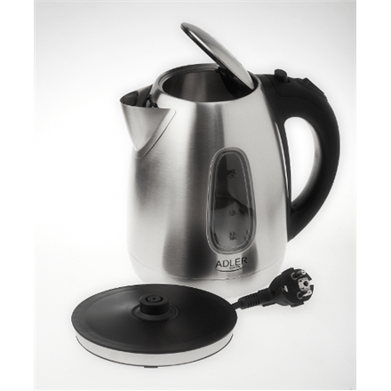 Adler AD 1223 Standard kettle, Stainless steel, Stainless steel, 2200 W, 1.7 L, 360° rotational base (Attēls 4)