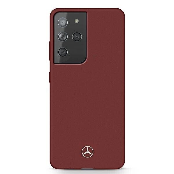 Mercedes MEHCS21LSILRE S21 Ultra G998 czerwony|red hardcase Silicone Line (Attēls 1)