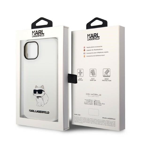 Karl Lagerfeld KLHMP14SSNCHBCH iPhone 14 6,1" hardcase biały|white Silicone Choupette MagSafe (Фото 8)