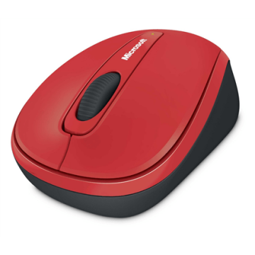 Microsoft WMM 3500 Black, Red, Wireless mouse (Attēls 3)