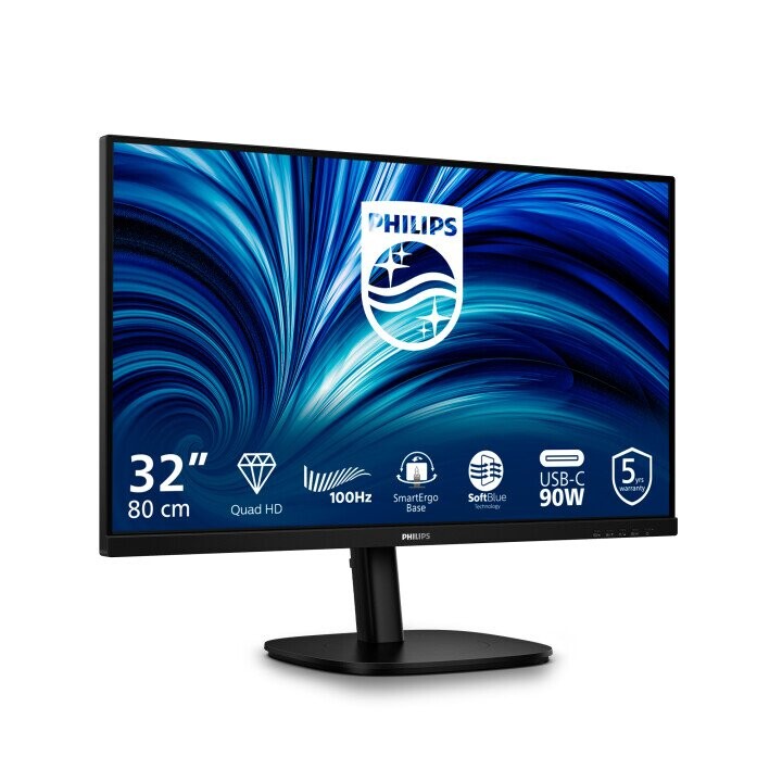 Philips 32B2U3601/00 computer monitor 80 cm (31.5") 2560 x 1440 pixels Quad HD LCD Black (Attēls 3)