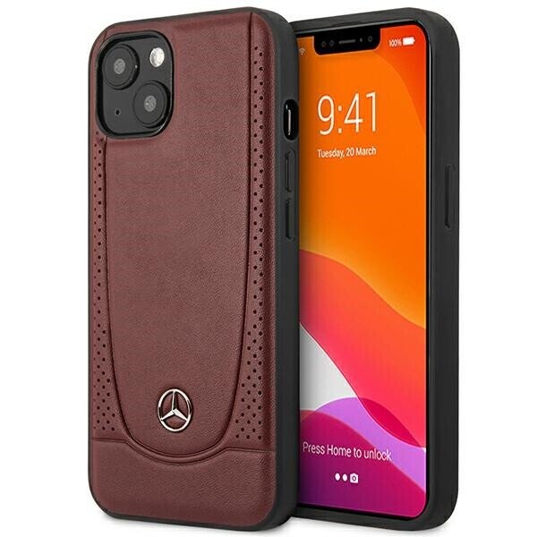 Mercedes MEHCP14MARMRE iPhone 14 Plus 6,7" czerwony|red hardcase Leather Urban Bengale (Фото 1)