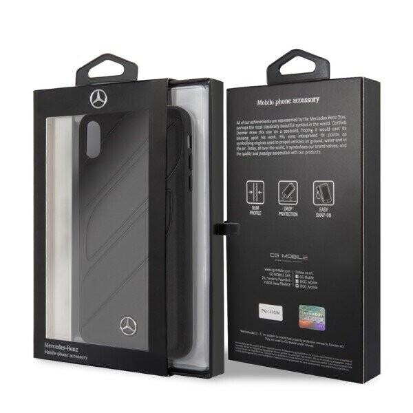 Mercedes MEHCI65THLBK iPhone XS Max czarny|black hardcase New Organic I (Attēls 5)