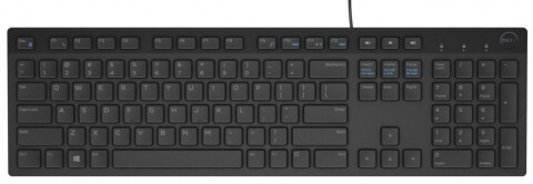 Dell KB216 Multimedia, Wired, Keyboard layout EN, English, Black, Numeric keypad (Фото 1)