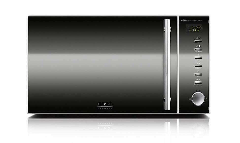 Caso Microwave oven MG20C 20 L, Grill, Buttons, Rotary, 800 W, Black, Stainless steel, Free standing, Defrost function (Фото 1)