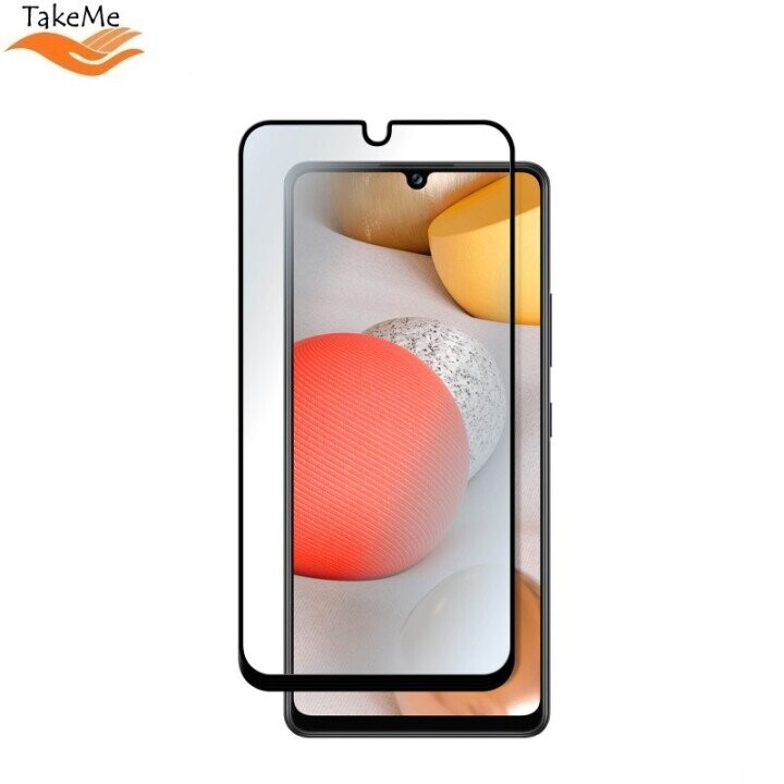 TakeMe 5D Экстра клейкое полной поверхностью 0.3mm защитное стекло от телефона края до края для Samsung Galaxy A42 (A426B) 5G Full Face Черное (Фото 1)