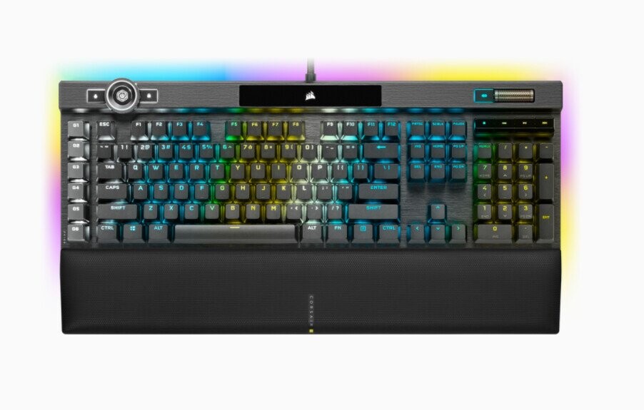 CORSAIR K100 RGB Mechanical Gaming Keyboard, OPX Switch, NA Layout, Wired, Black (Фото 1)
