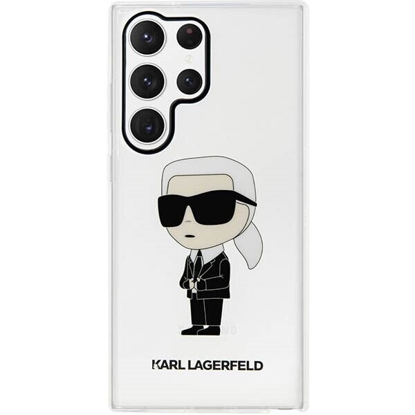 Karl Lagerfeld KLHCS23LHNIKTCT S23 Ultra S918 transparent hardcase Ikonik Karl Lagerfeld (Attēls 3)