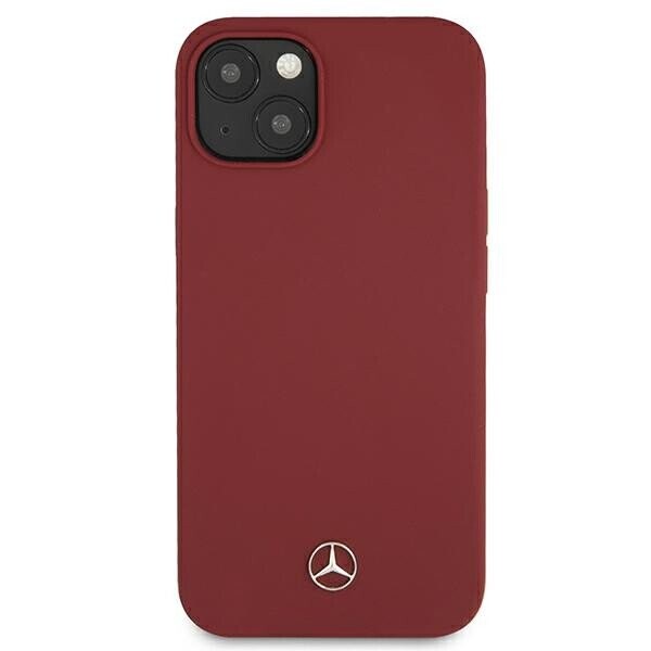 Mercedes MEHCP13SSILRE iPhone 13 mini 5,4" czerwony|red hardcase Silicone Line (Фото 3)