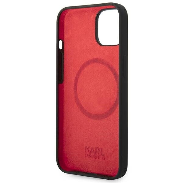 Karl Lagerfeld KLHMP14SSLMP1K iPhone 14 6,1" hardcase czarny|black Silicone Plaque Magsafe (Attēls 7)