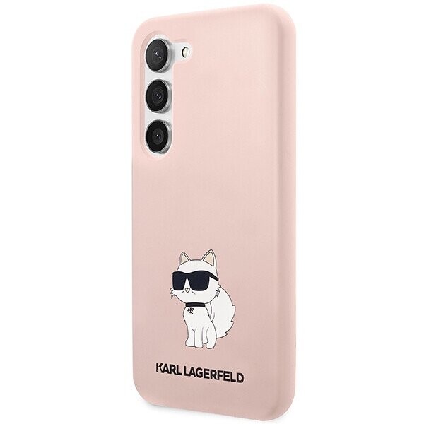 Karl Lagerfeld KLHCS23SSNCHBCP S23 S911 hardcase różowy|pink Silicone Choupette (Attēls 2)