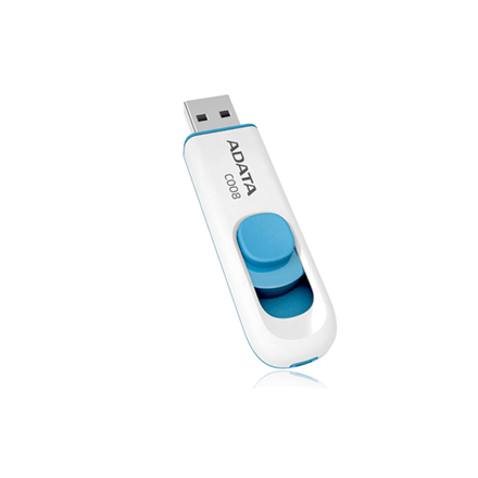 ADATA C008 64 GB, USB 2.0, White/Blue (Attēls 2)