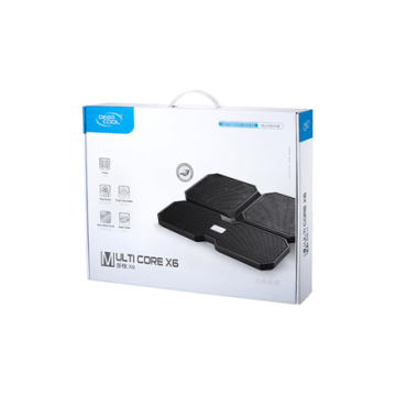 deepcool Multicore x6 Notebook cooler up to 15.6" 	900g g, 380X295X24mm mm, Black (Attēls 13)
