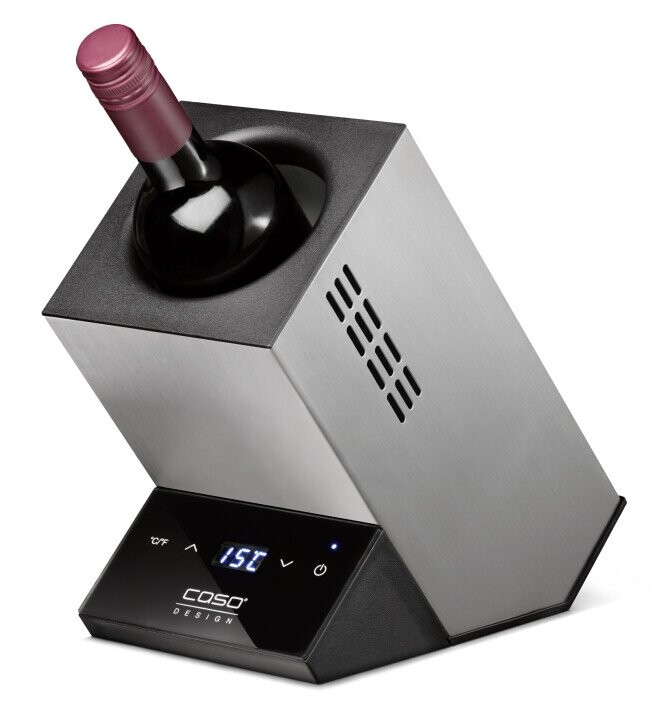 Caso Wine cooler for one bottle WineCase One Free standing, Bottles capacity 1, Inox (Фото 1)