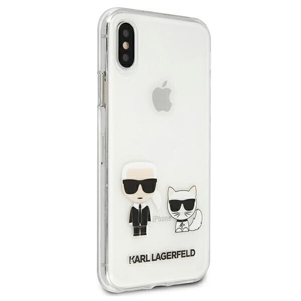 Karl Lagerfeld KLHCPXCKTR iPhone X|Xs hardcase Transparent Karl & Choupette (Attēls 4)