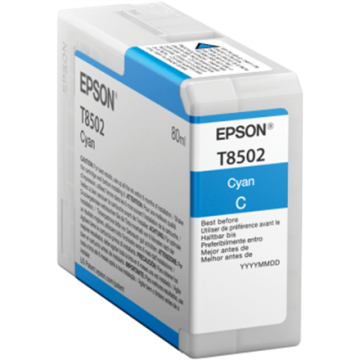 Epson T8502 Ink Cartridge, Cyan (Attēls 1)