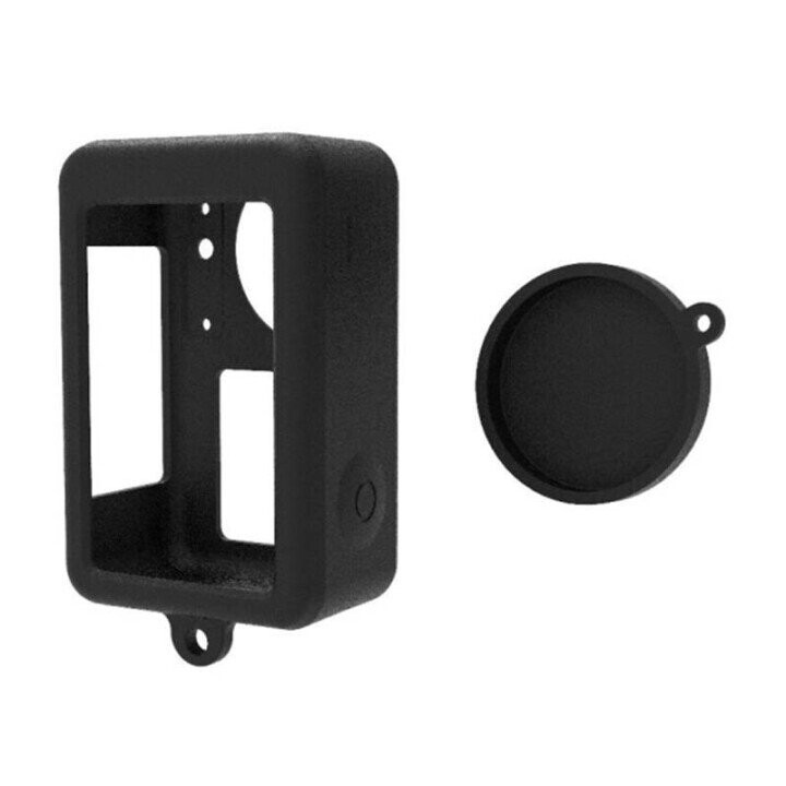 Silicone case Puluz for DJI Osmo Action 4|3 with lens cover (black) (Фото 4)