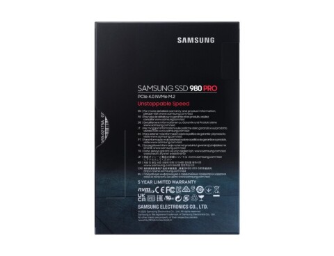Samsung 980 PRO M.2 500 GB PCI Express 4.0 V-NAND MLC NVMe (Attēls 6)