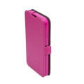Telone Супер тонкий Чехол-книжка со стендом LG Leon H340N Розовый (Фото 3)