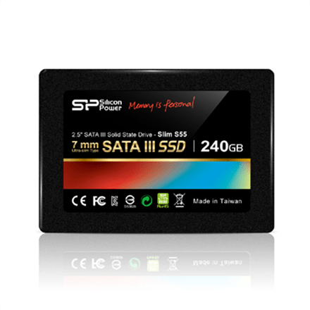 Silicon Power Slim S55 240 GB, SSD interface SATA, Write speed 450 MB/s, Read speed 550 MB/s (Фото 3)