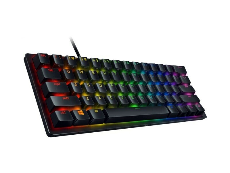 Razer Huntsman Mini 60% Optical Gaming Keyboard, Red Switch, Nordic layout, Wired, Black (Attēls 1)