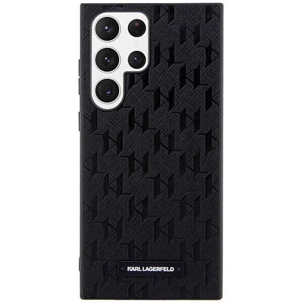 Karl Lagerfeld KLHCS23LSAKLHPK S23 Ultra S918 hardcase czarny|black Saffiano Mono Metal Logo (Attēls 3)