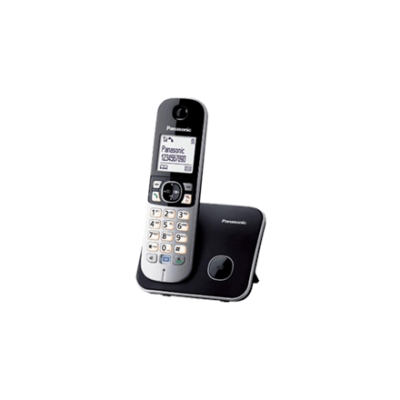 Panasonic Cordless KX-TG6811FXB Black, Caller ID, Wireless connection, Phonebook capacity 120 entries, Conference call, Built-in display, Speakerphone (Attēls 1)