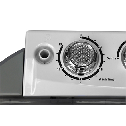 Camry Washing machine CR 8052 Top loading, Washing capacity 3 kg, 1300 RPM, Depth 40 cm, Width 60 cm, White-Grey, (Фото 6)