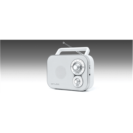 Muse Portable Radio M-051RW White, AUX in (Фото 1)