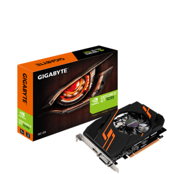 Gigabyte NVIDIA, 2 GB, GeForce GT 1030, GDDR5, PCI Express 3.0, Cooling type Active, Processor frequency 1265 MHz, DVI-D ports quantity 1, HDMI ports quantity 1, Memory clock speed 6008 MHz (Attēls 3)