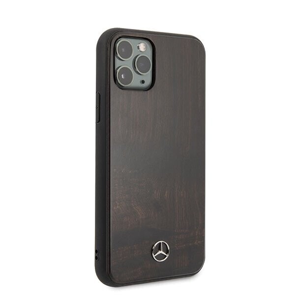 Mercedes MEHCN65VWOBR iPhone 11 Pro Max hard case brązowy|brown Wood Line Rosewood (Фото 5)
