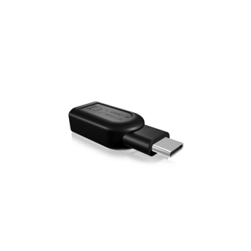 Raidsonic ICY BOX Adapter for USB 3.0 Type-C plug to USB 3.0 Type-A interface Black (Фото 1)