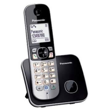 Panasonic Cordless KX-TG6811FXB Black, Caller ID, Wireless connection, Phonebook capacity 120 entries, Conference call, Built-in display, Speakerphone (Фото 4)