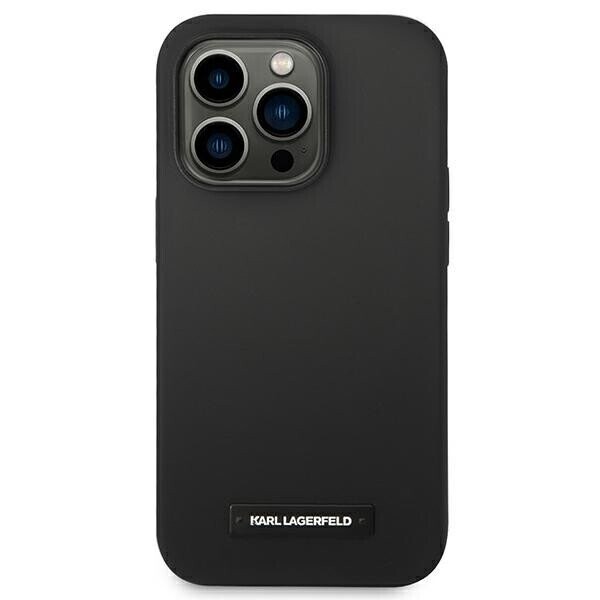 Karl Lagerfeld KLHMP14XSLMP1K iPhone 14 Pro Max 6,7" hardcase czarny|black Silicone Plaque Magsafe (Фото 3)