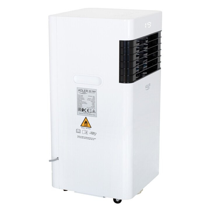 Adler Air conditioner AD 7852 Number of speeds 2, Fan function, White, Remote control, 7000 BTU/h (Attēls 2)