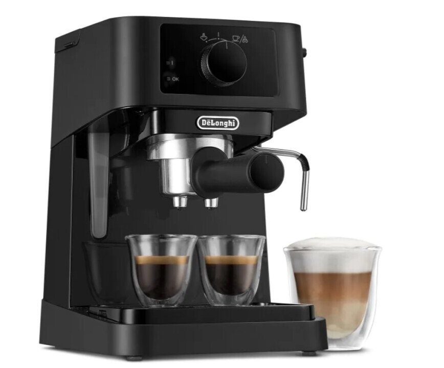 Delonghi Coffee Maker EC230 Pump pressure 15 bar, Built-in milk frother, 1100 W, Semi-automatic, Black (Фото 2)