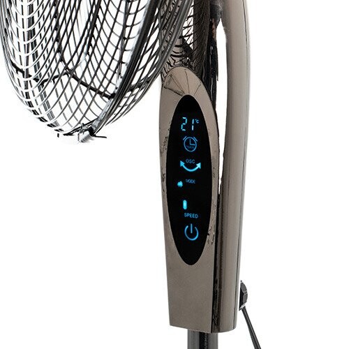 Gerlach Velocity Fan GL 7325 Stand Fan, Number of speeds 3, 190 W, Oscillation, Diameter 45 cm, Silver (Attēls 1)
