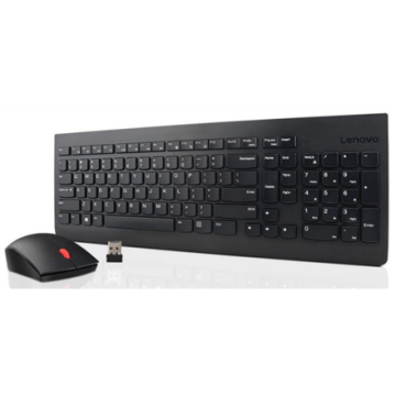 Lenovo 4X30M39487  Wireless, Batteries included, No, Black, Wireless connection, Essential Keyboard Russian/Cyrillic and Mouse Combo (Фото 1)