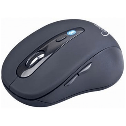 Gembird MUSWB2 Optical Bluetooth mouse, Wireless connection, 6 button, Black, Grey (Фото 1)