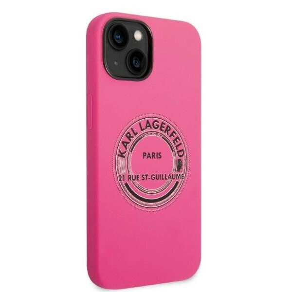 Karl Lagerfeld KLHCP14SSRSGRCF iPhone 14 6,1" hardcase różowy|pink Silicone RSG (Attēls 4)