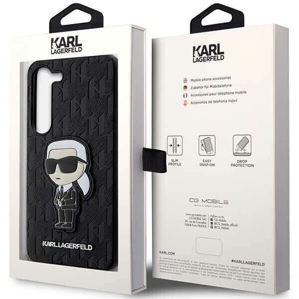 Karl Lagerfeld KLHCS23MSAKLHKPK S23+ S916 hardcase czarny|black Saffiano Monogram Ikonik (Фото 8)