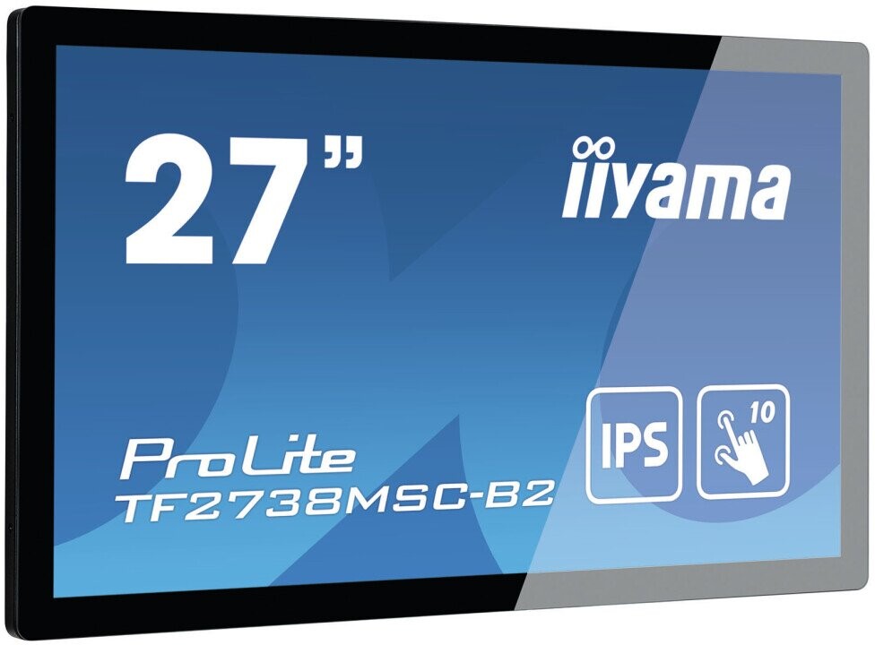iiyama ProLite TF2738MSC-B2 touch screen monitor 68.6 cm (27") 1920 x 1080 pixels Multi-touch Multi-user Black (Фото 2)