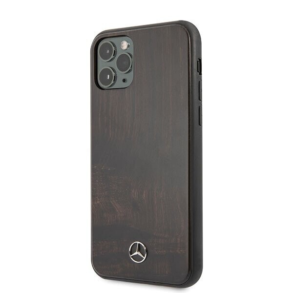 Mercedes MEHCN65VWOBR iPhone 11 Pro Max hard case brązowy|brown Wood Line Rosewood (Attēls 2)