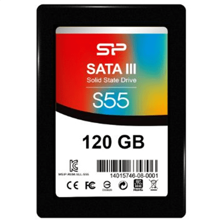 Silicon Power Slim S55 120 GB, SSD interface SATA, Write speed 420 MB/s, Read speed 550 MB/s (Фото 3)