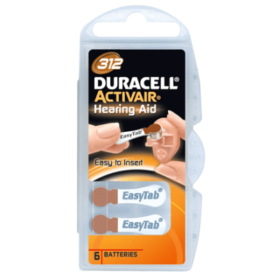 Duracell A312/DA312/ZL312, Zinc air cells, 6 pc(s) (Фото 2)