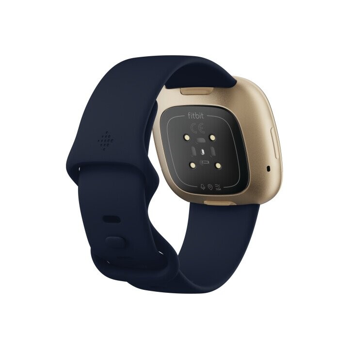 Fitbit Versa 3 Smart watch, NFC, GPS (satellite), Touchscreen, Heart rate monitor, Activity monitoring 24/7, Waterproof, Bluetooth, Wi-Fi, Midnight/Soft Gold Aluminum (Фото 3)