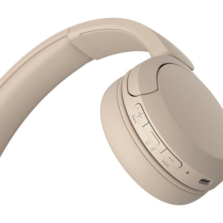 Sony WH-CH520 Headset Wireless Head-band Calls/Music USB Type-C Bluetooth Charging stand Cream (Attēls 5)